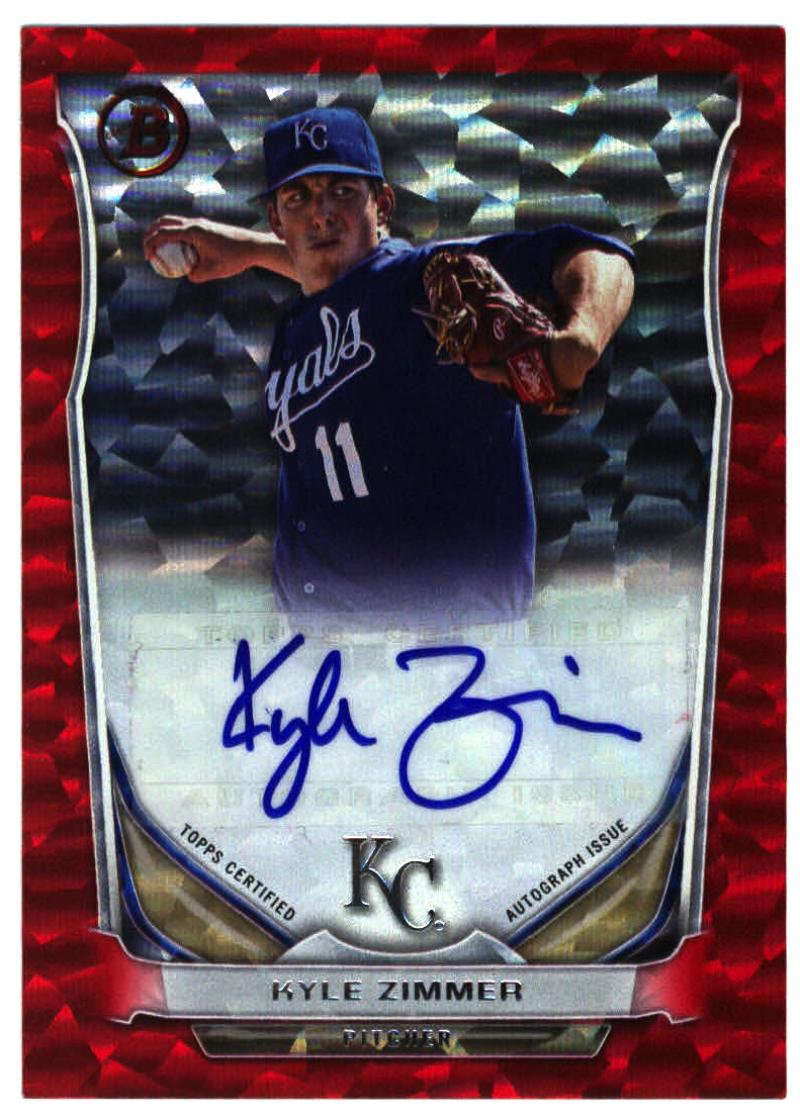 2014 Bowman  Autographed Ice Red