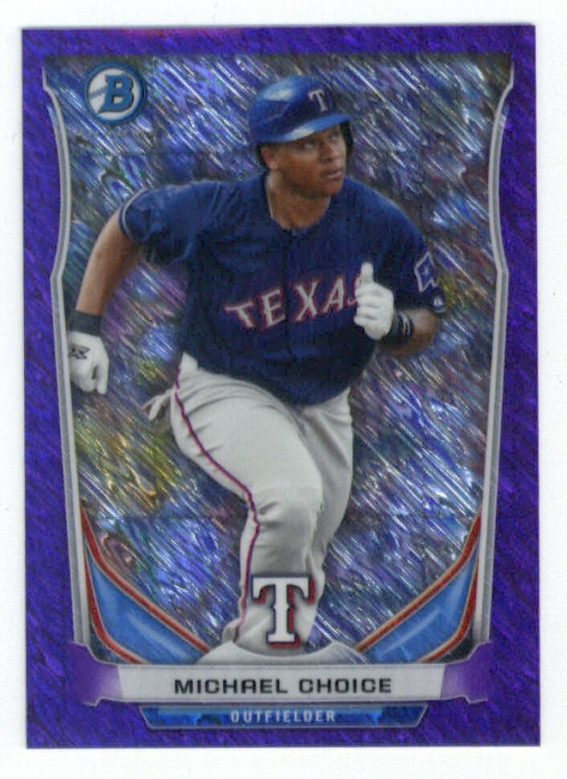 2014 Bowman  Chrome Refractor Mini Purple