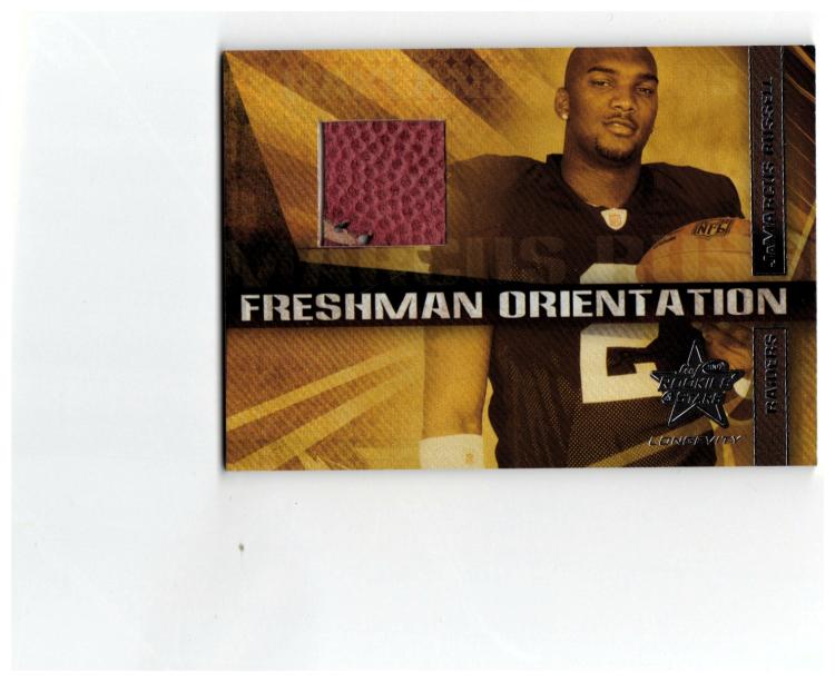 2007 Leaf Rookies and Stars Longevity Freshman Orientation Materials Footballs