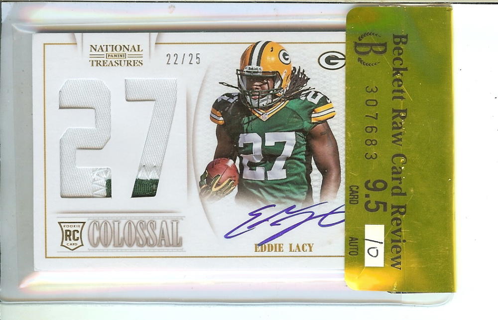 2013 Playoff National Treasures NT Rookie Colossal Prime Jersey Number Signatures