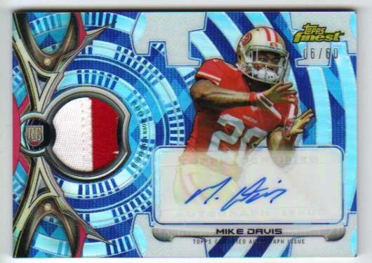 2015 Topps Finest Rookie Refractor Autograph Patch Diamond Refractor