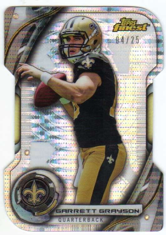 2015 Topps Finest Quarterback Cuts Die Cuts Pulsar Refractor