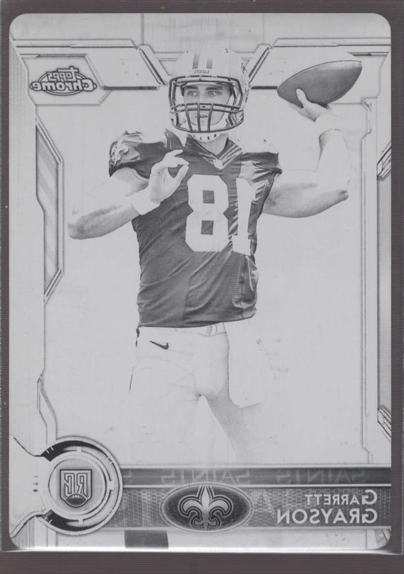 2015 Topps Chrome Printing Plates Black