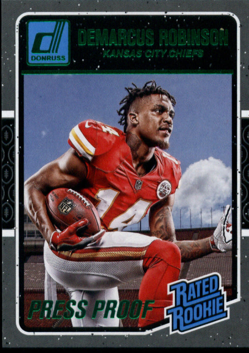 2016 Donruss  Rated Rookies Press Proofs Green