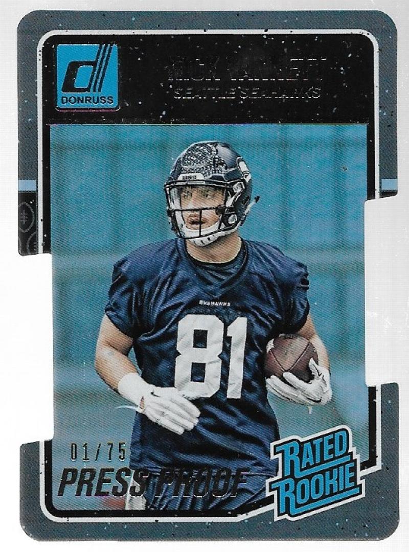 2016 Donruss  Rated Rookies Press Proofs Silver Die Cut