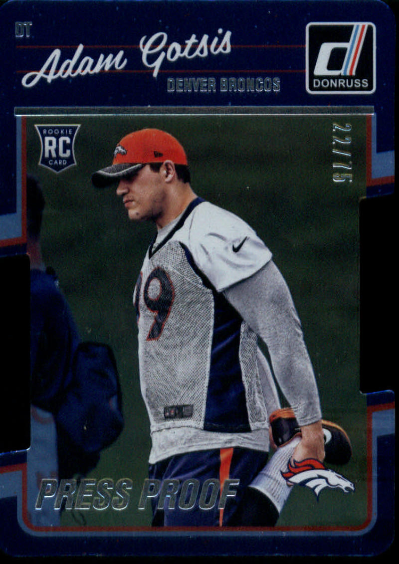 2016 Donruss  Rookies Press Proofs Silver Die Cut