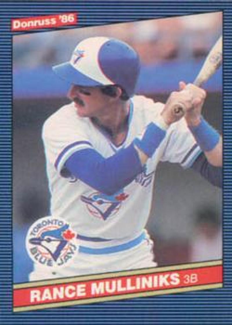1986 Donruss #606 Rance Mulliniks Toronto Blue Jays