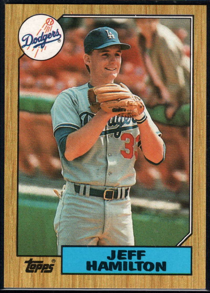 1987 Topps Jeff Hamilton #266 RC Rookie Dodgers