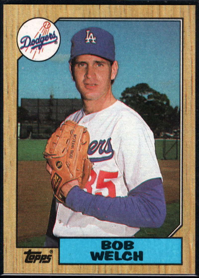 1987 Topps Bob Welch #328 Dodgers