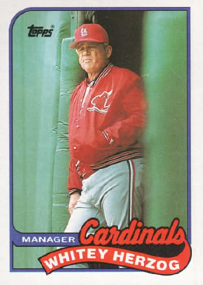 WHITEY HERZOG ST. LOUIS CARDINALS #261 - TOPPS NM-MT 1990