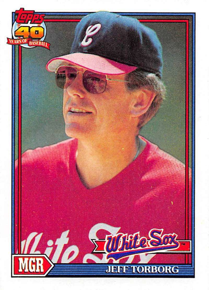 1991 Topps Jeff Torborg #609 NM White Sox MG