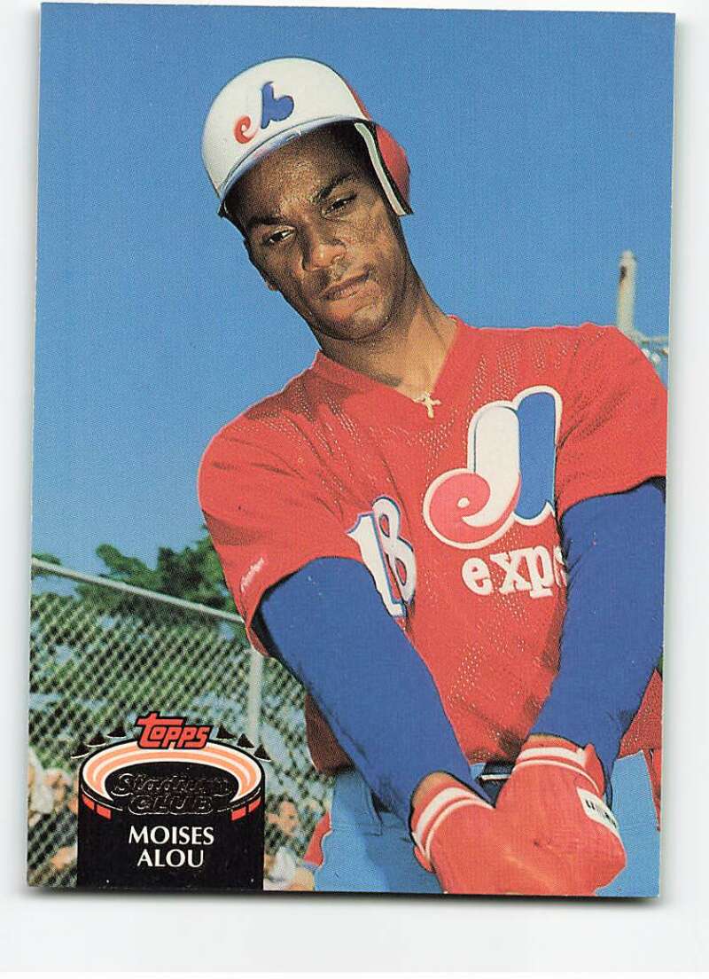 1992 Topps Stadium Club #519 Moises Alou NM-MT Montreal Expos Baseball