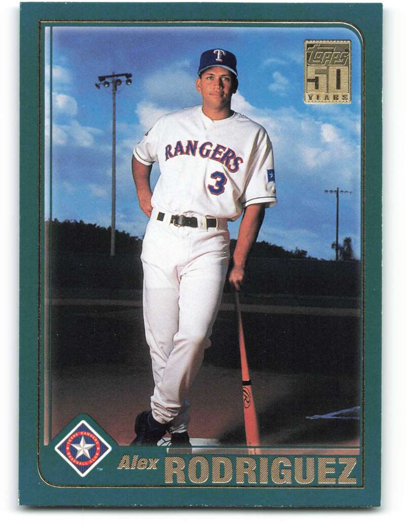 2001 Topps #612 Alex Rodriguez Texas Rangers NM-MT