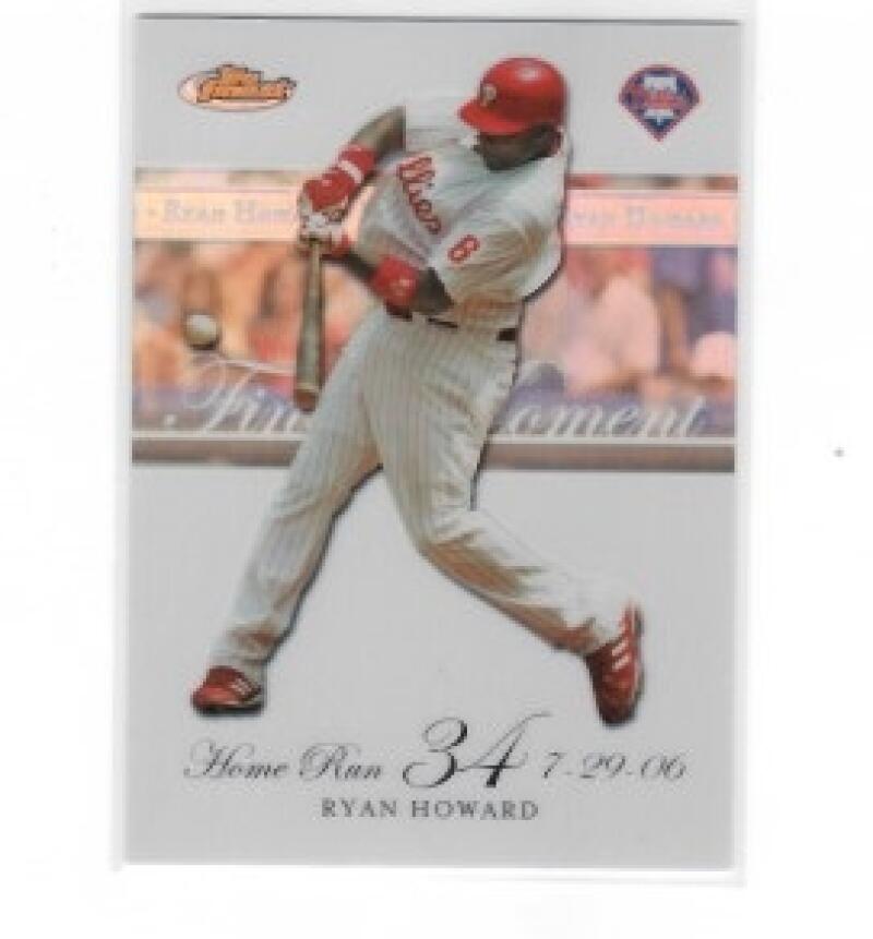 2007 Topps Finest Ryan Howard Finest Moments Refractors