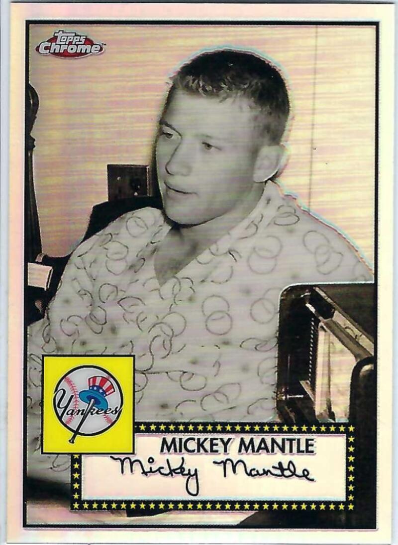 2007 Topps Chrome Mickey Mantle Story Refractors