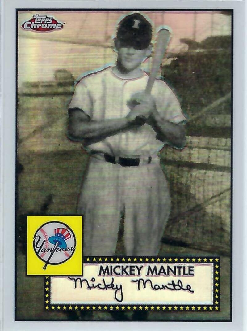 2007 Topps Chrome Mickey Mantle Story White Refractors