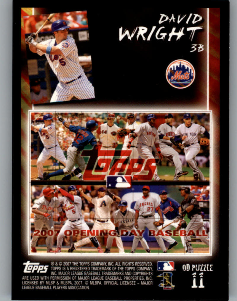 2007 Topps Opening Day Puzzle