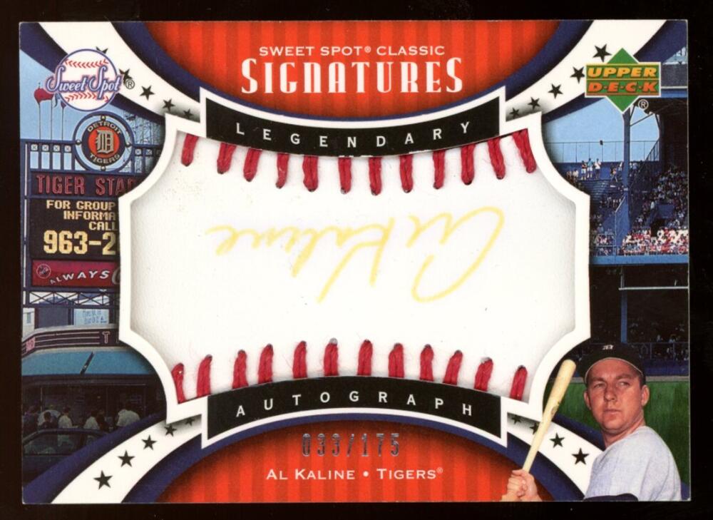 2007 Upper Deck Sweet Spot Classic Signatures Red Stitch Black Ink