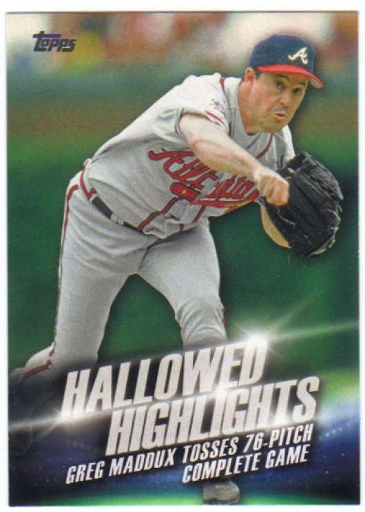 2016 Topps Hallowed Highlights #HH-15 Greg Maddux NM-MT