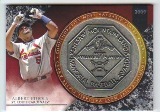 2017 Topps Update MVP Award Commemorative Medallions Black