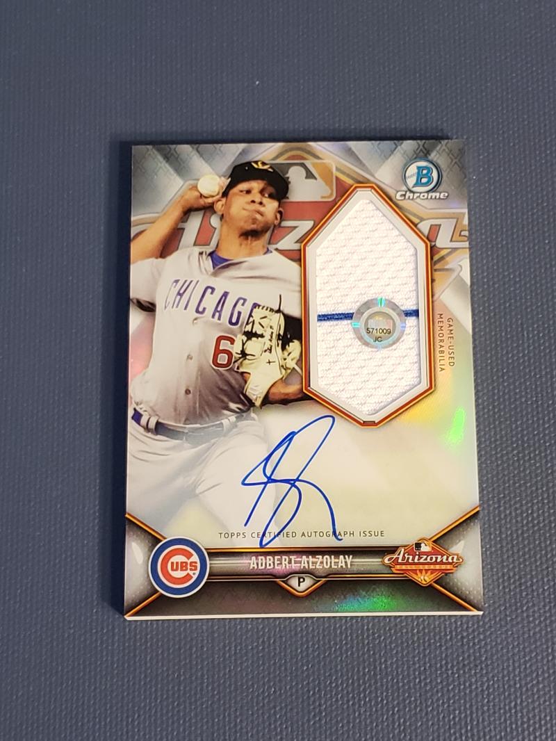 2018 Bowman Chrome AFL Stars Autographed Relics