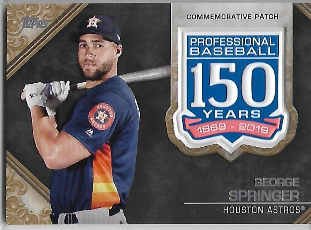 2019 Topps  150th Anniversary Commemorative Patches Gold