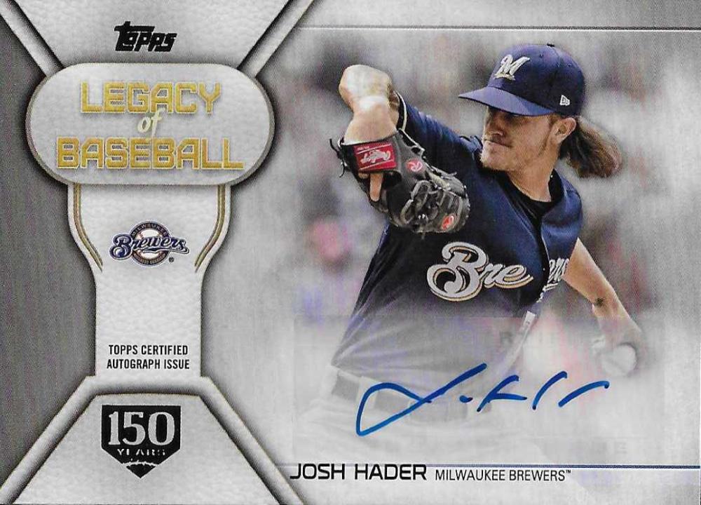 2019 Topps  Legacy of Baseball Autographs 150th Anniversary