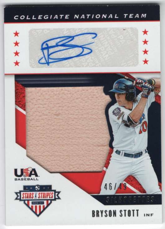 2019 Panini Stars and Stripes USA BB Silhouettes Signatures Bats