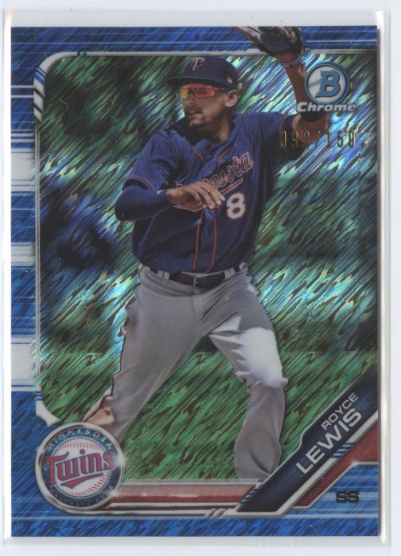 2019 Bowman  Chrome Prospects Refractors Blue Shimmer