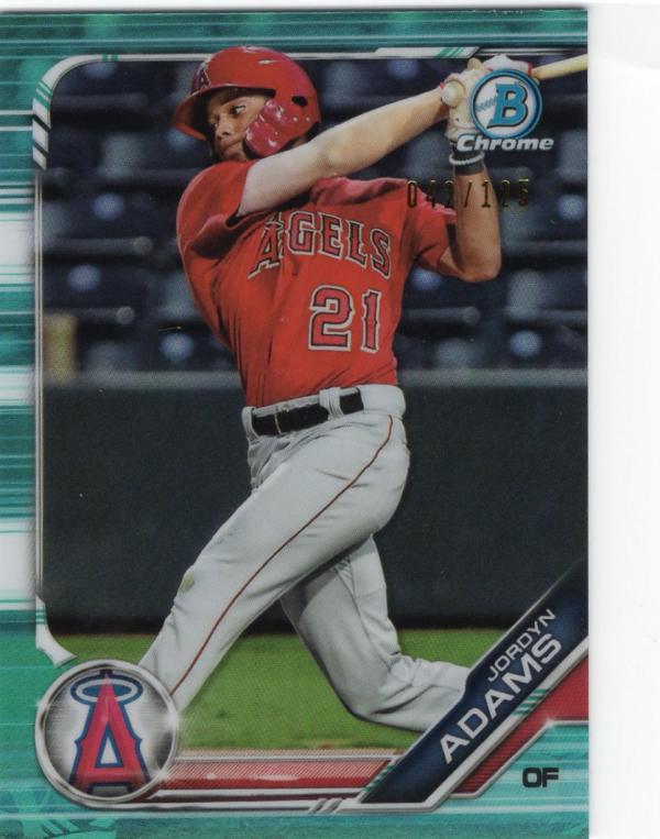 2019 Bowman  Chrome Prospects Refractors Aqua