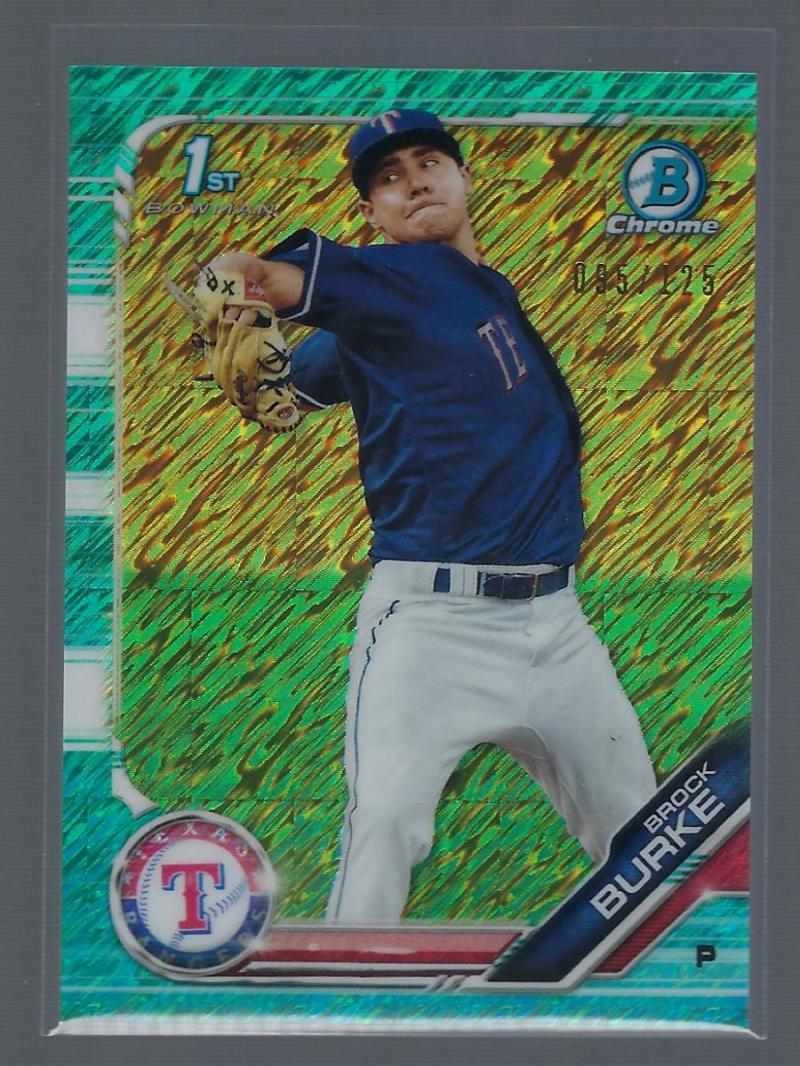 2019 Bowman  Chrome Prospects Refractors Aqua Shimmer