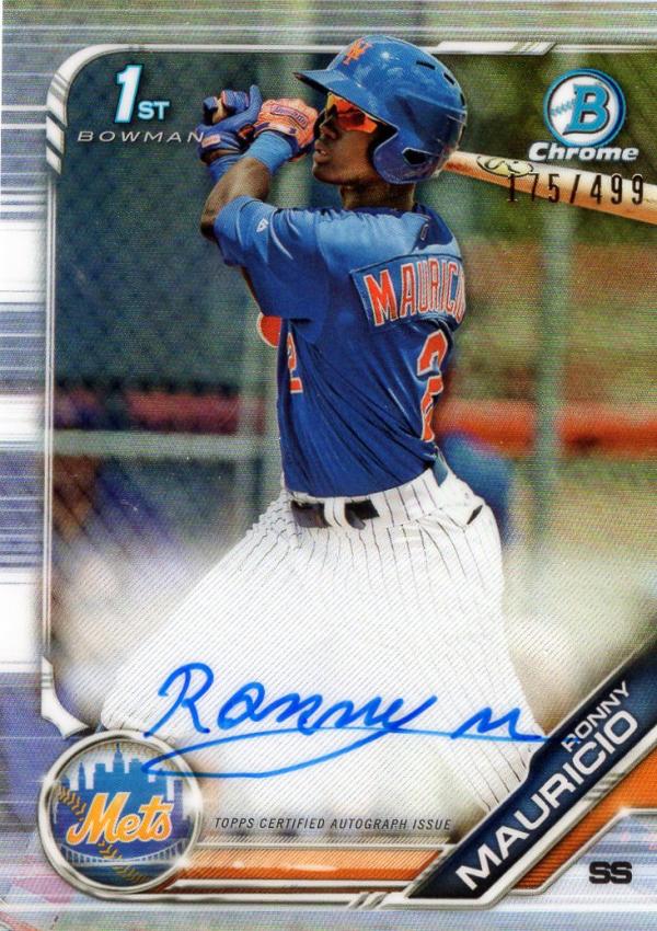 2019 Bowman  Chrome Prospect Autographs Refractors