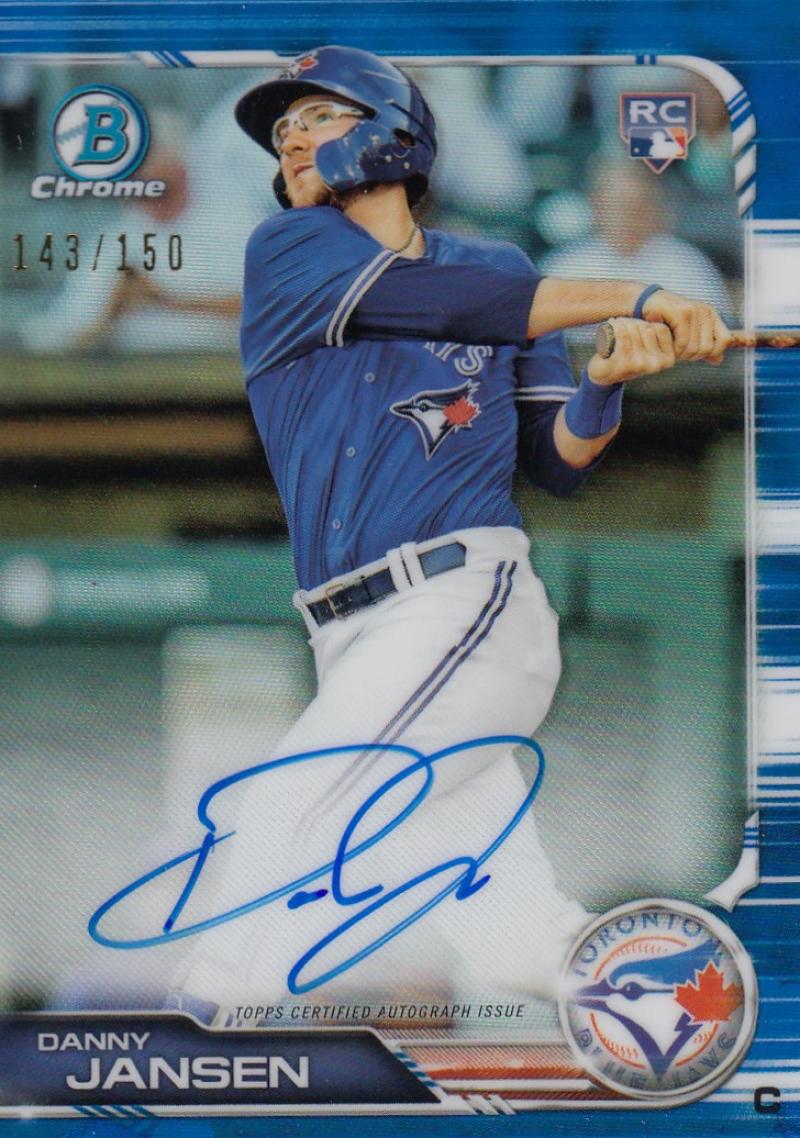 2019 Bowman  Chrome Rookie Autographs Refractors Blue