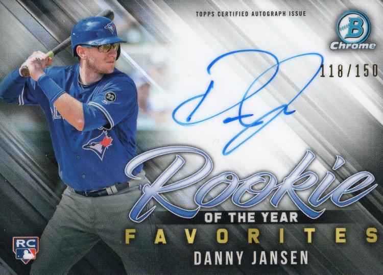 2019 Bowman  Rookie of the Year Favorites Autographs