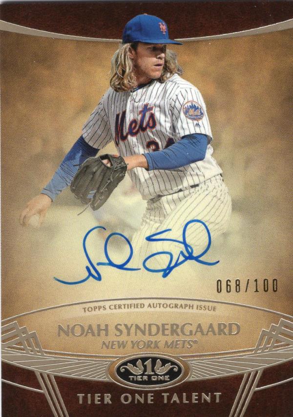 2019 Topps Tier One Talent Autographs