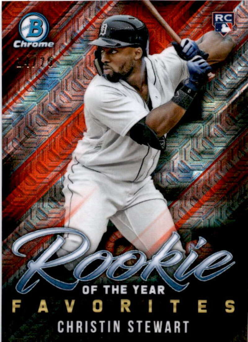 2019 Bowman Mega Box Rookie of the Year Favorites Refractors Orange