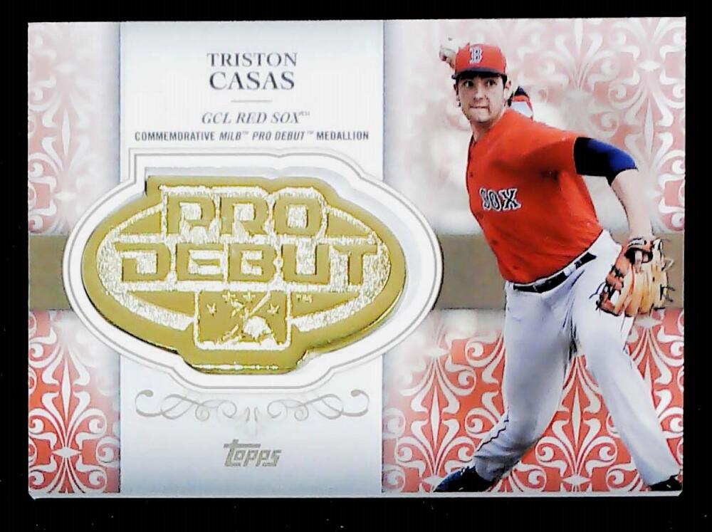 2019 Topps Pro Debut Distinguished Debut Manufactured Medallion Red