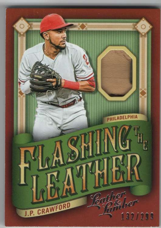 2019 Panini Leather and Lumber Flashing the Leather