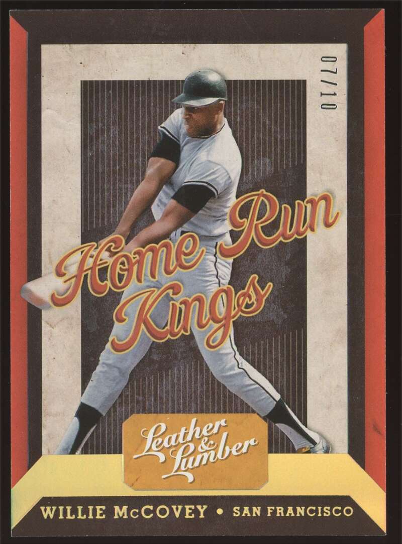 2019 Panini Leather and Lumber Home Run Kings Holo Gold