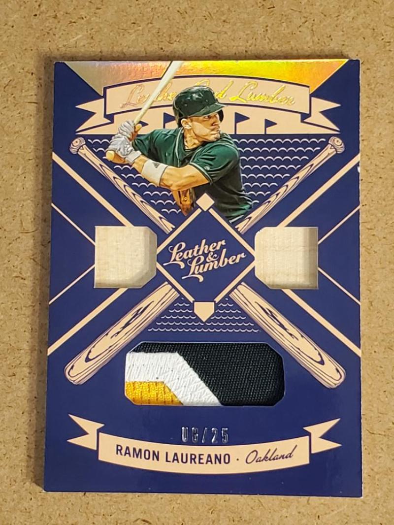 2019 Panini Leather and Lumber Leather/Lumber Bats Holo Gold