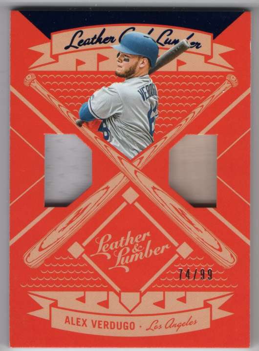 2019 Panini Leather and Lumber Leather/Lumber Dual Jersey-Bat