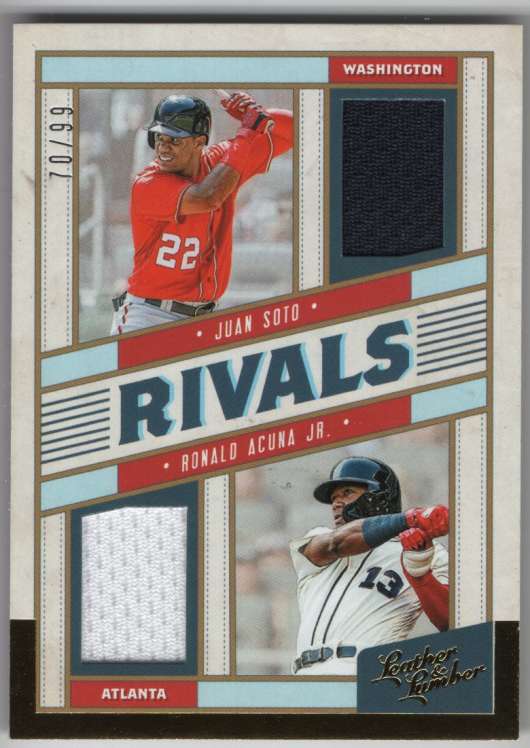 2019 Panini Leather and Lumber Rivals Materials Gold