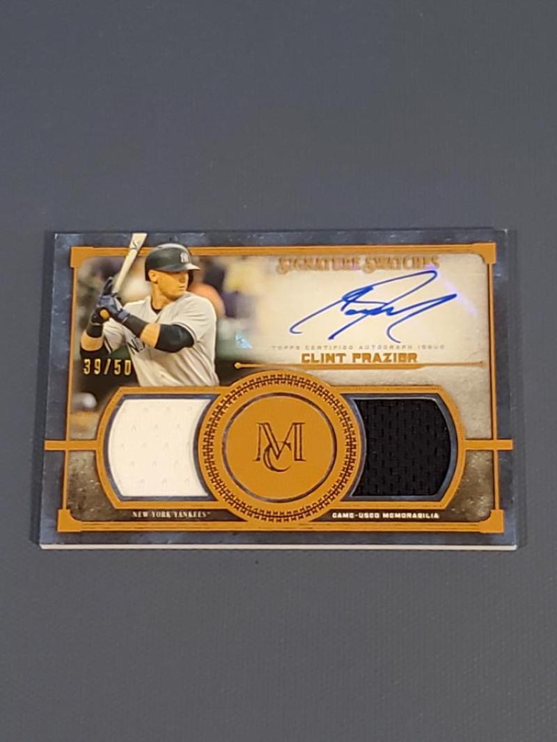 2019 Topps Museum Single-Player Signature Swatches Dual Relics Copper