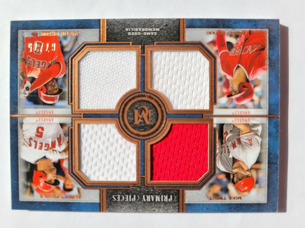 2019 Topps Museum Four-Player Primary Pieces Quad Relics