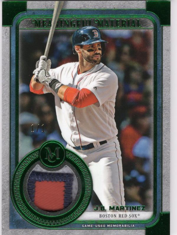 2019 Topps Museum Meaningful Material Relics Emerald