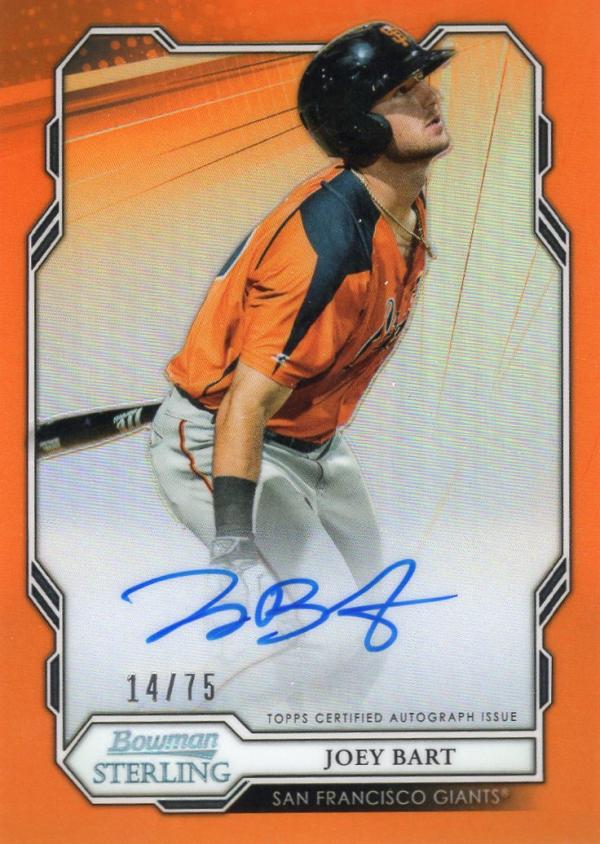 2019 Bowman Sterling Prospect Autographs Refractors Orange