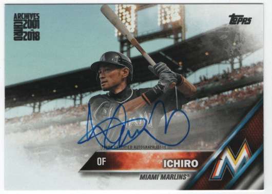 2019 Topps Archives Ichiro Retrospective Autographs