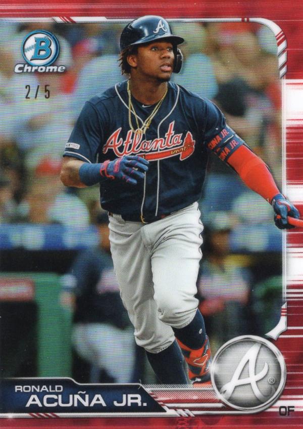 2019 Bowman Chrome Refractors Red