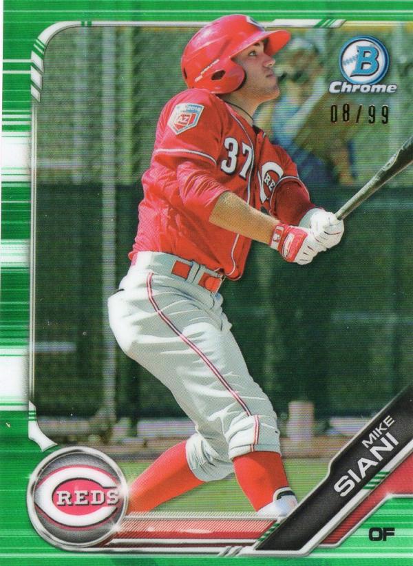 2019 Bowman Chrome Prospects Refractors Green