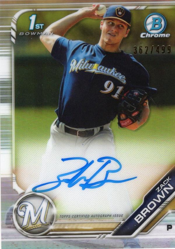 2019 Bowman Chrome Prospects Autographs Refractors